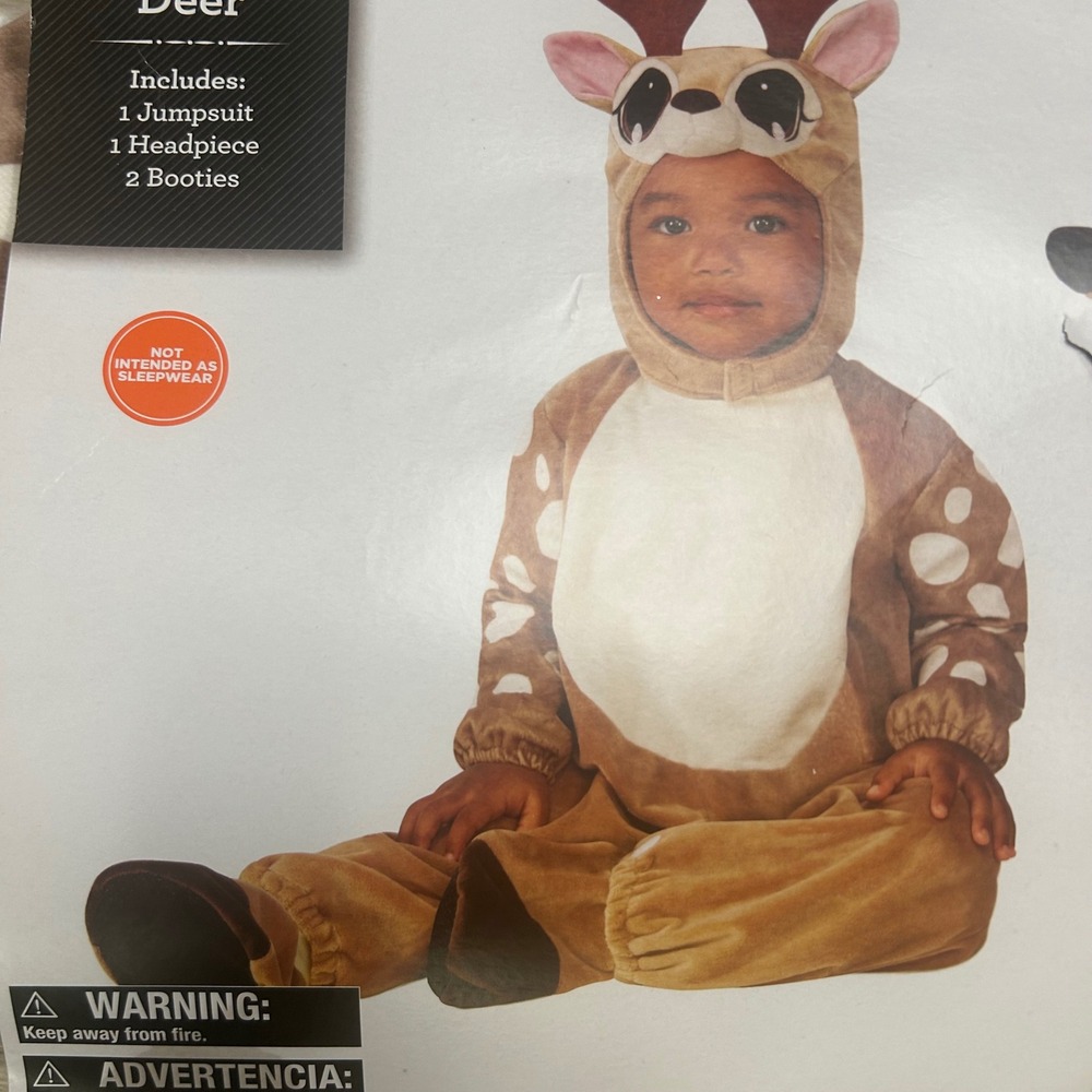 Deer Costume Infant 12-18 Months Jumpsuit Halloween dress‎ up
